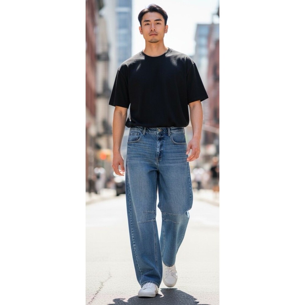 BKE Buckle mens NEW! sz 34/28 'billie slim fit high rise barrel' jeans school